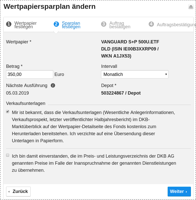 DKB Wertpapiersparplan