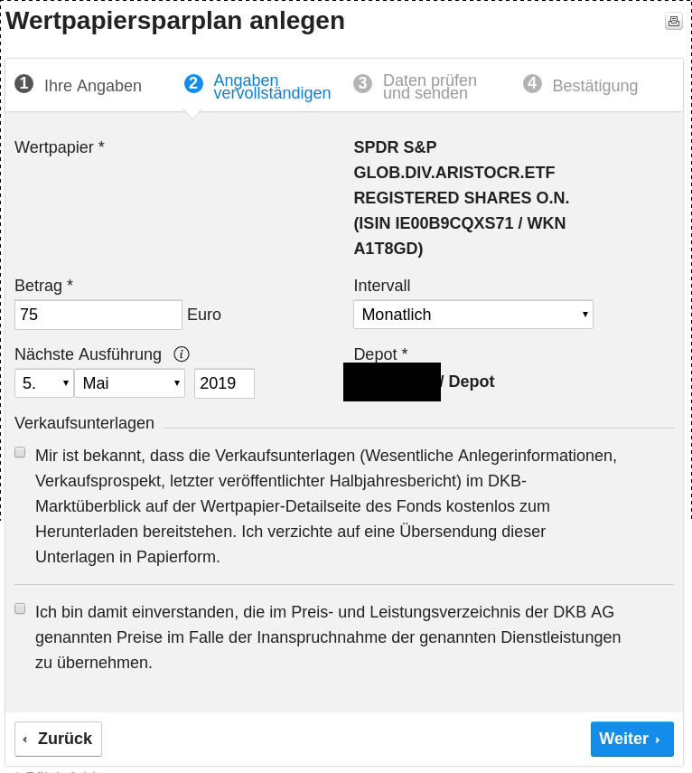 DKB Wertpapiersparplan definieren